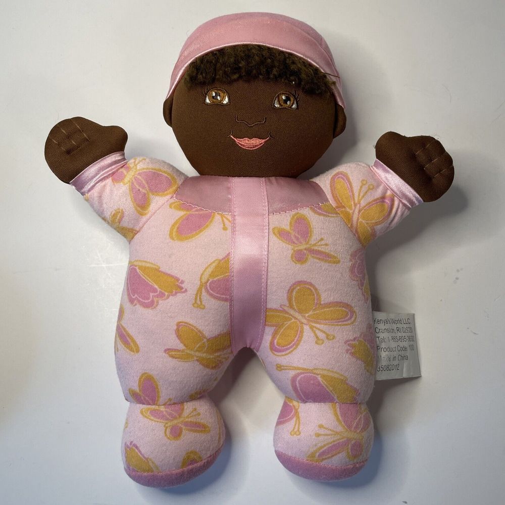 African American Baby Doll Kenya's World 11inch Soft Plush